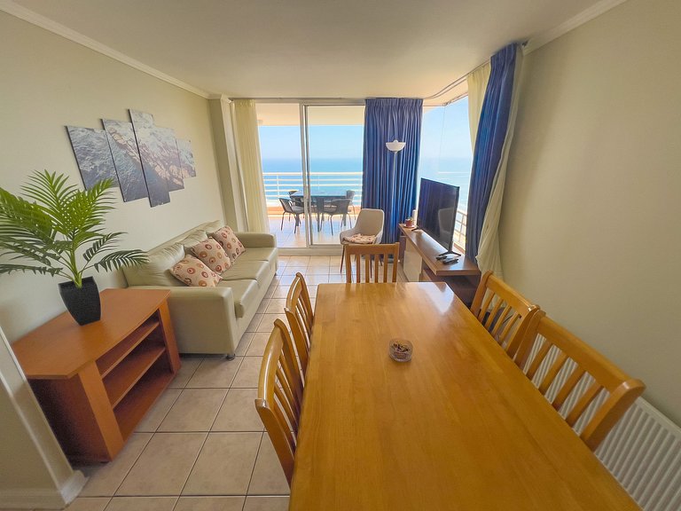 Wonderful sea view Euromarina building, Reñaca Cochoa