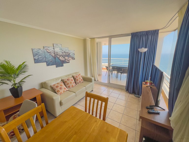 Wonderful sea view Euromarina building, Reñaca Cochoa