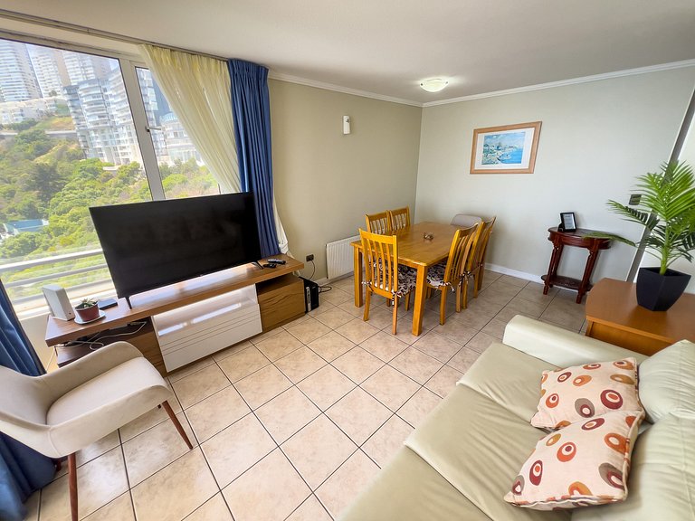 Wonderful sea view Euromarina building, Reñaca Cochoa