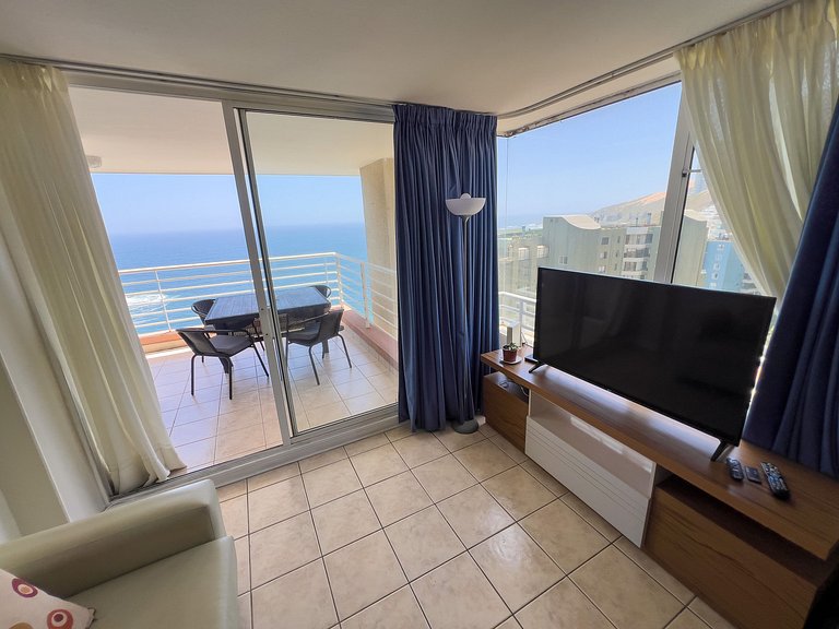 Wonderful sea view Euromarina building, Reñaca Cochoa