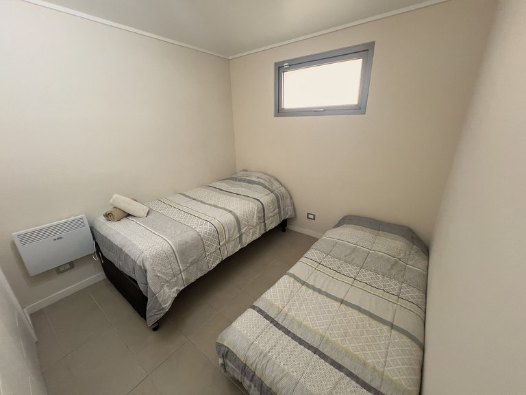 Depto grande con amplia terraza para 5 personas