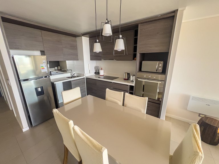 Depto grande con amplia terraza para 5 personas