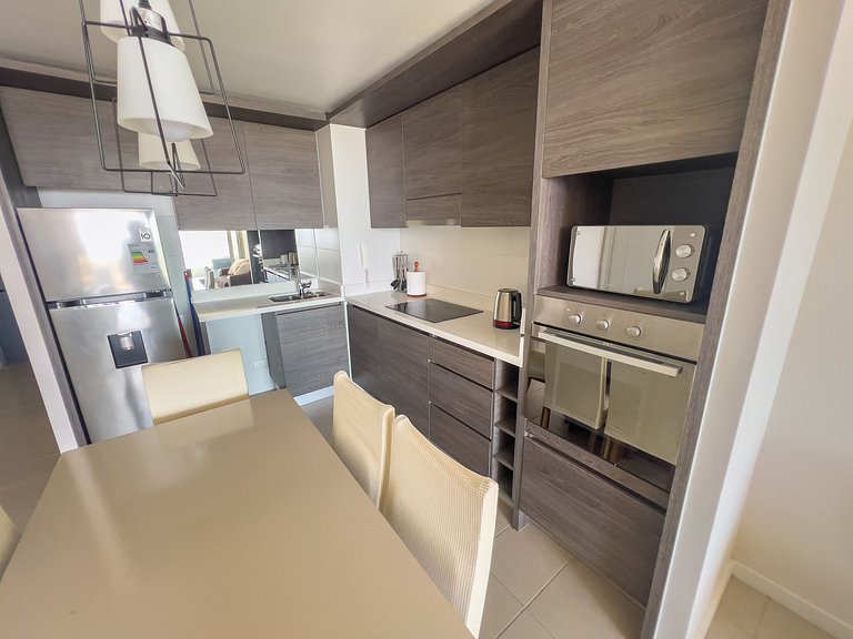 Depto grande con amplia terraza para 5 personas