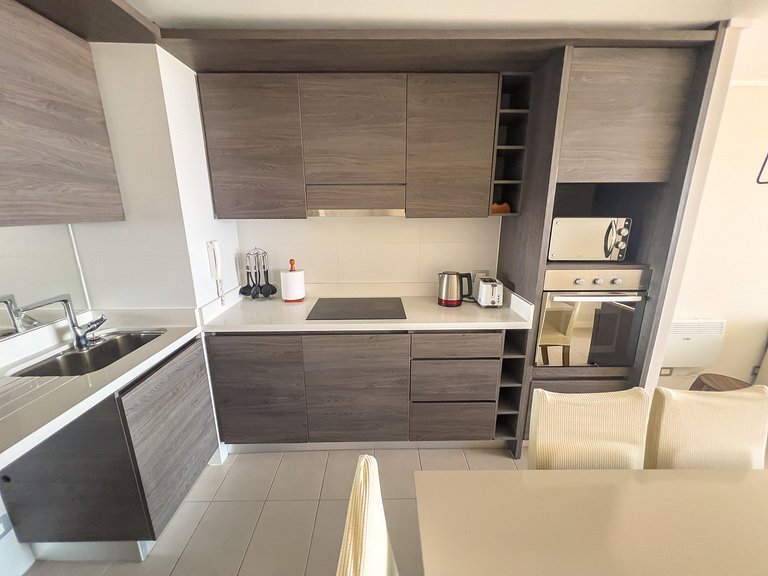 Depto grande con amplia terraza para 5 personas