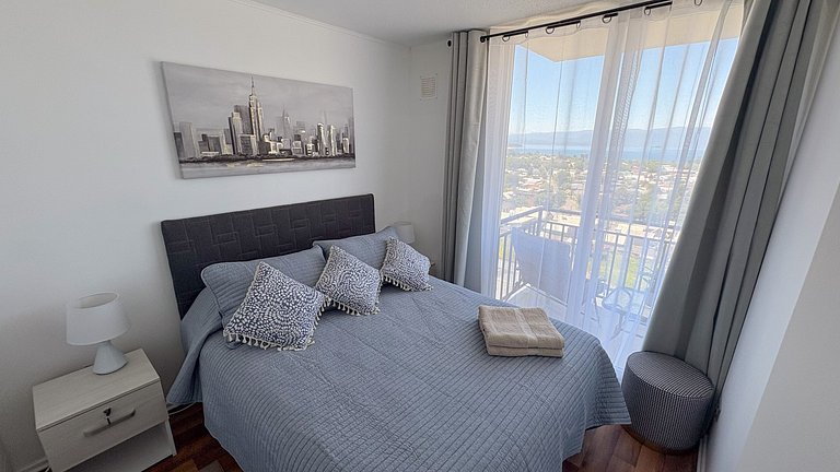 Dpto para 6 en Villarrica con vista lago y volcán