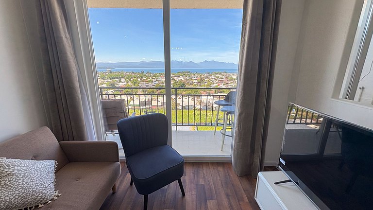 Dpto para 6 en Villarrica con vista lago y volcán