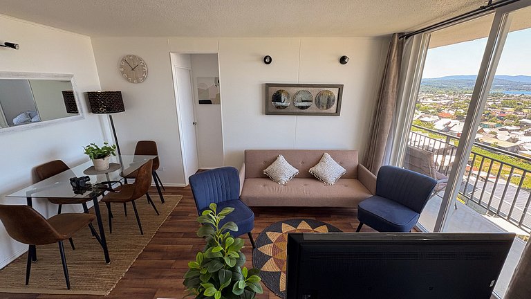 Dpto para 6 en Villarrica con vista lago y volcán