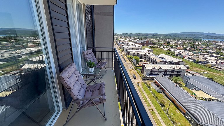 Dpto para 6 en Villarrica con vista lago y volcán