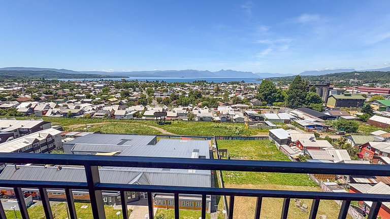 Depto para 6 en Villarrica con vista lago y volcán
