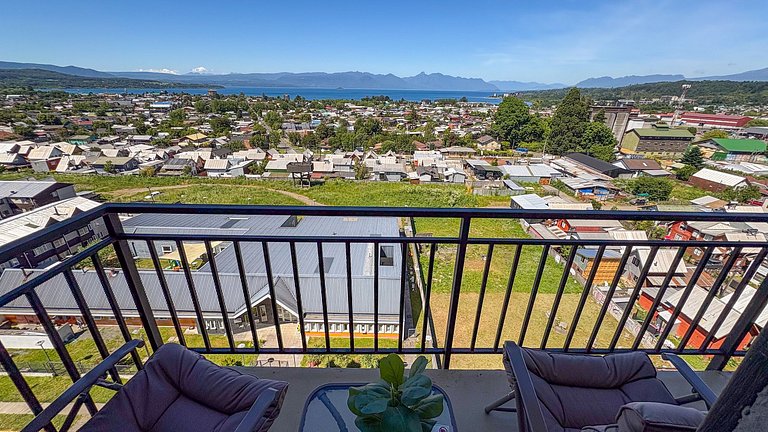 Dpto para 6 en Villarrica con vista lago y volcán