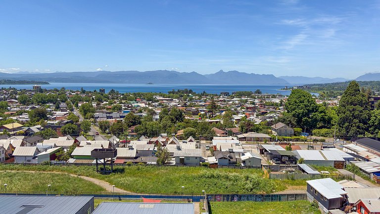 Depto para 6 en Villarrica con vista lago y volcán