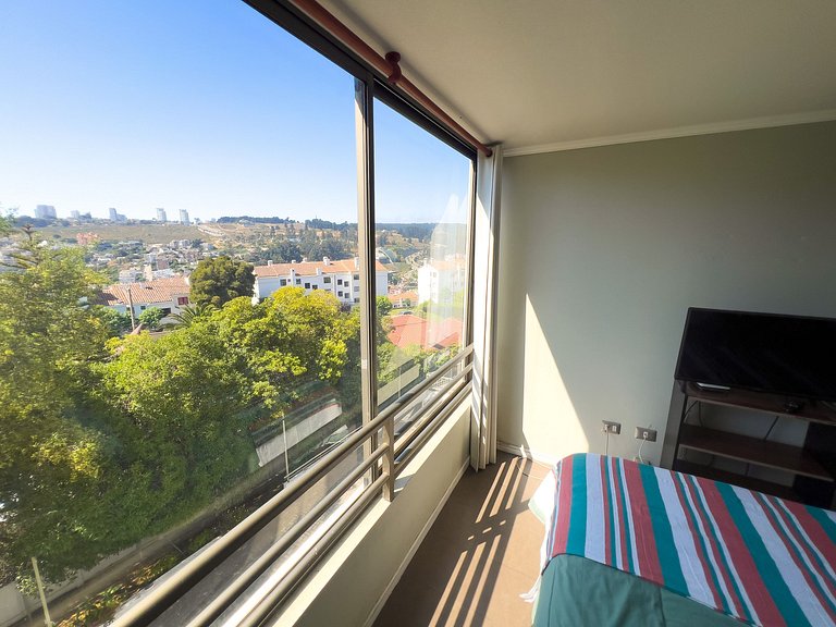 Cómodo y familiar depto. en Reñaca para 4