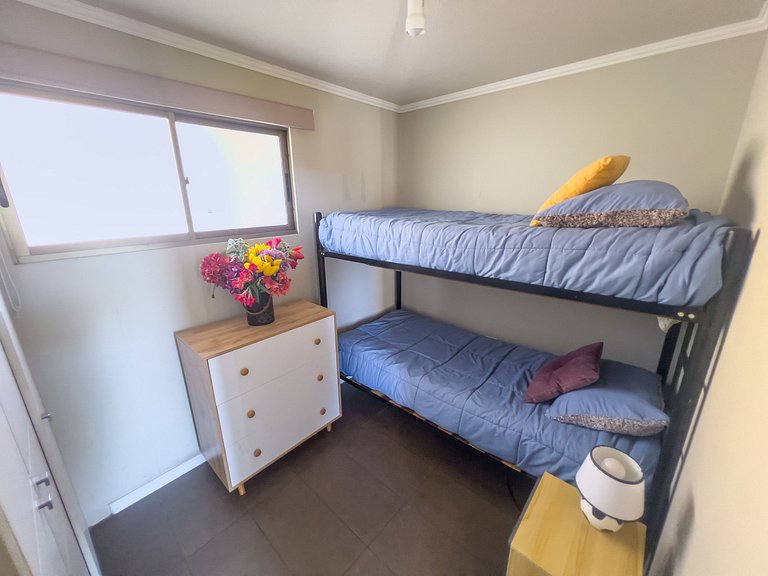 Cómodo y familiar depto. en Reñaca para 4