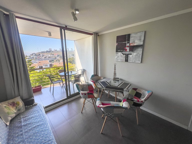 Cómodo y familiar depto. en Reñaca para 4