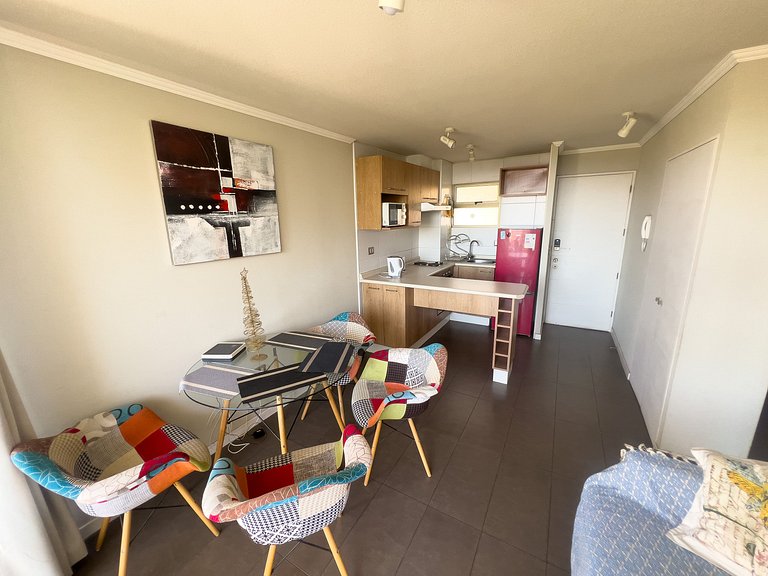 Cómodo y familiar depto. en Reñaca para 4