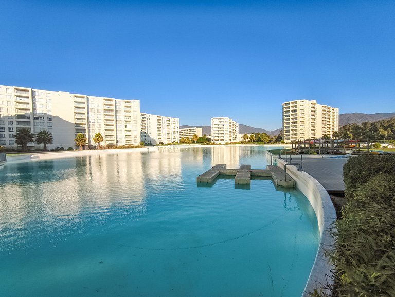 Depto para 5 con vista al mar a pasos de la playa
