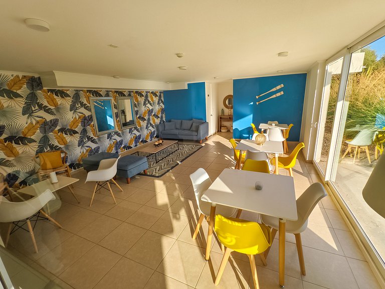 Depto para 5 con vista al mar a pasos de la playa