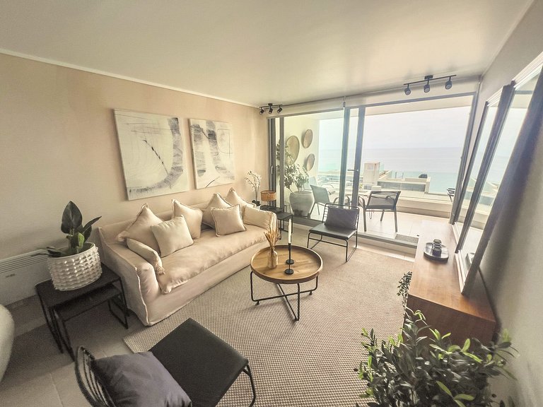 Mar y encanto en Concón - Depto para 4