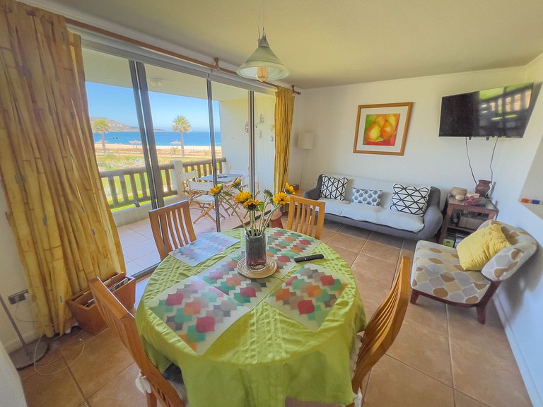 Disfruta Punta Puyai: frente al mar 4 personas