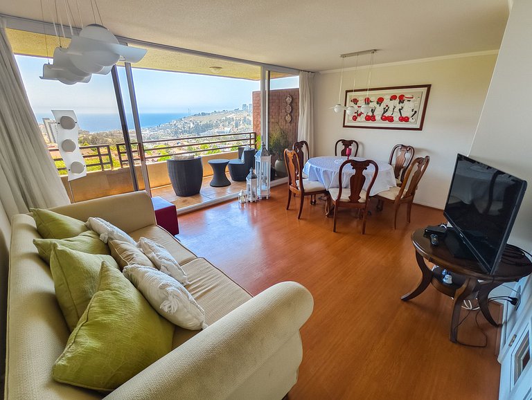 Escapada familiar en Reñaca dpto. para 4 personas