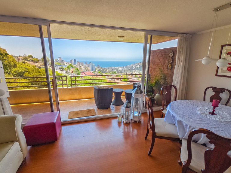 Escapada familiar en Reñaca dpto. para 4 personas