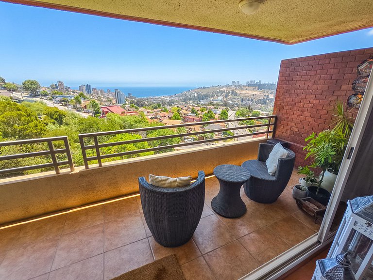 Escapada familiar en Reñaca dpto. para 4 personas