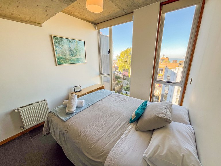 Cómodo dpto para 4 en Cerro Alegre - Valparaíso