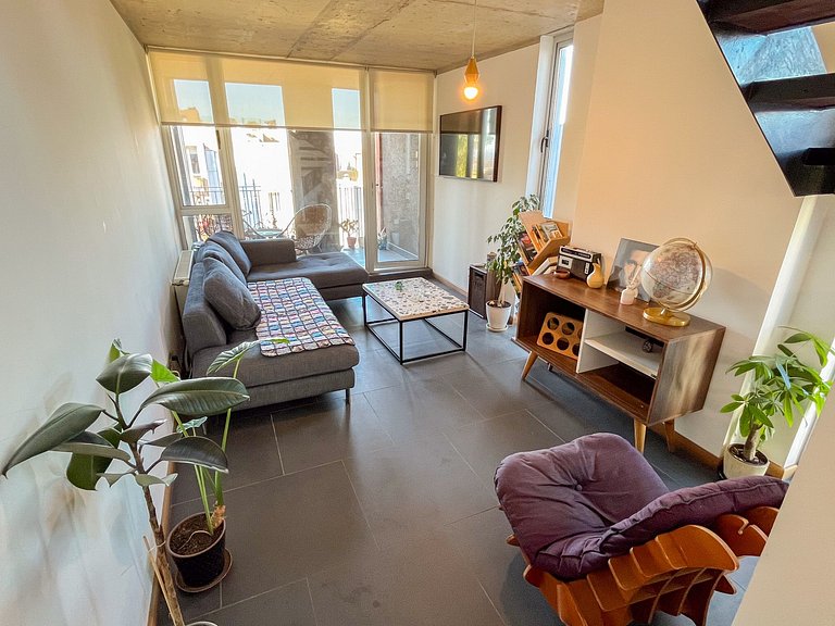 Cómodo dpto para 4 en Cerro Alegre - Valparaíso