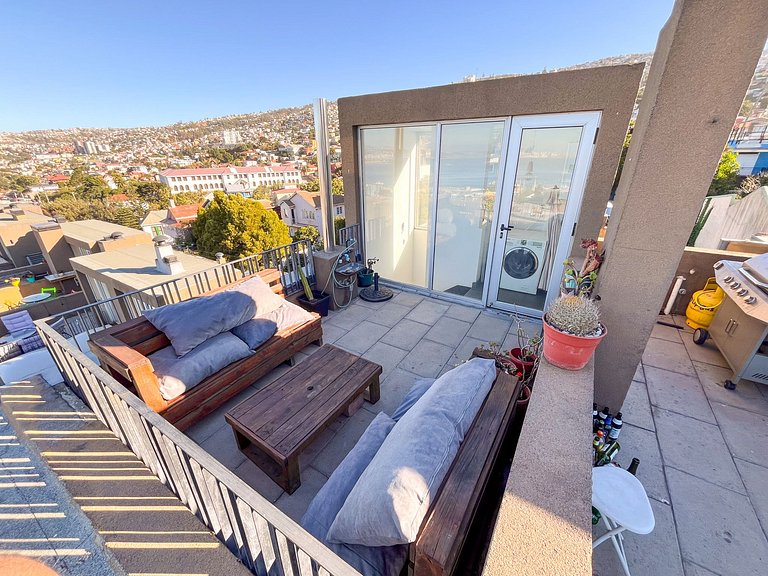 Cómodo dpto para 4 en Cerro Alegre - Valparaíso