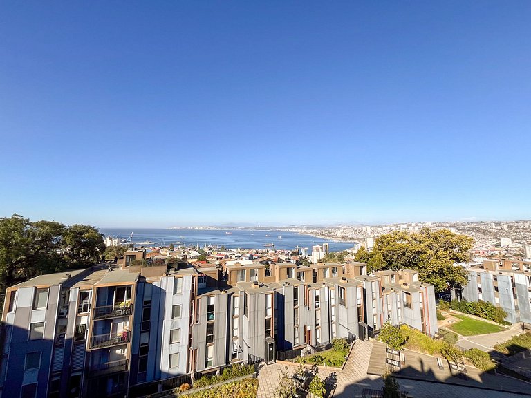 Cómodo dpto para 4 en Cerro Alegre - Valparaíso