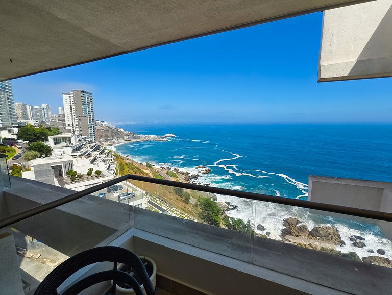 Espectacular vista al mar: cómodo depto. para 2