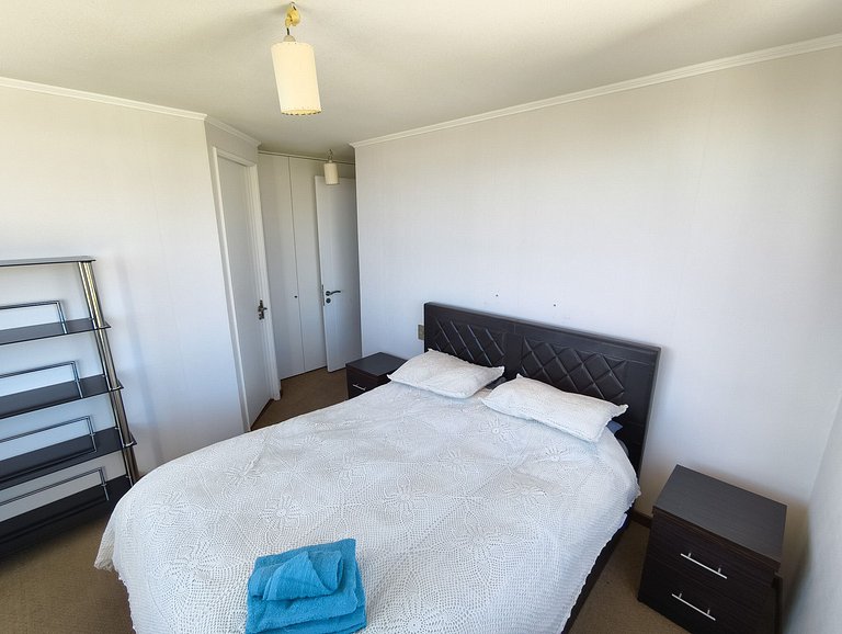 Dpto con hermosa vista a la bahía de Valpo para 6