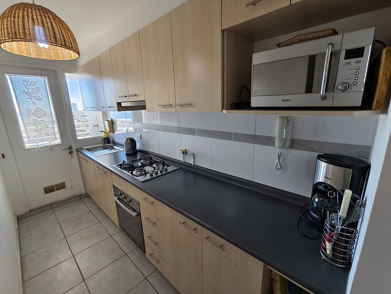 Dpto con hermosa vista a la bahía de Valpo para 6