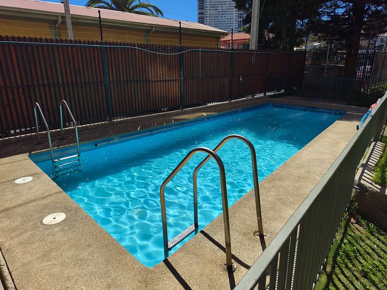 Dpto con hermosa vista a la bahía de Valpo para 6