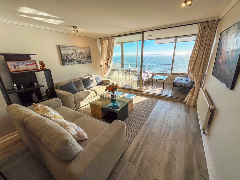 Depto con hermosa vista al mar - Concón