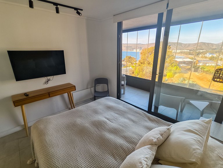 Hermosa vista a la bahía de Papudo para 8 personas