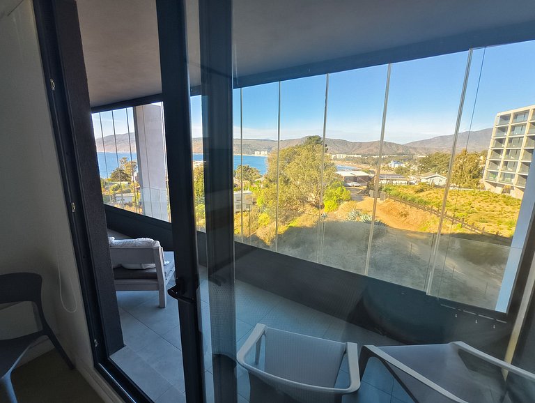 Hermosa vista a la bahía de Papudo para 8 personas