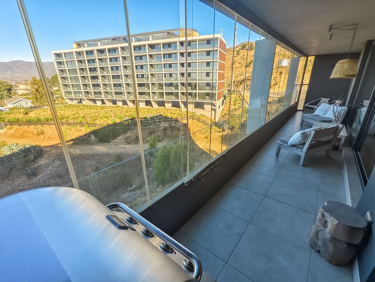 Hermosa vista a la bahía de Papudo para 8 personas