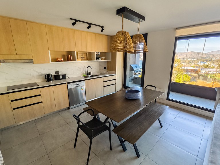 Hermosa vista a la bahía de Papudo para 8 personas