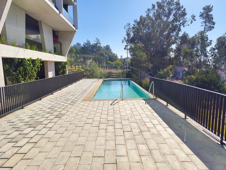 Hermosa vista a la bahía de Papudo para 8 personas