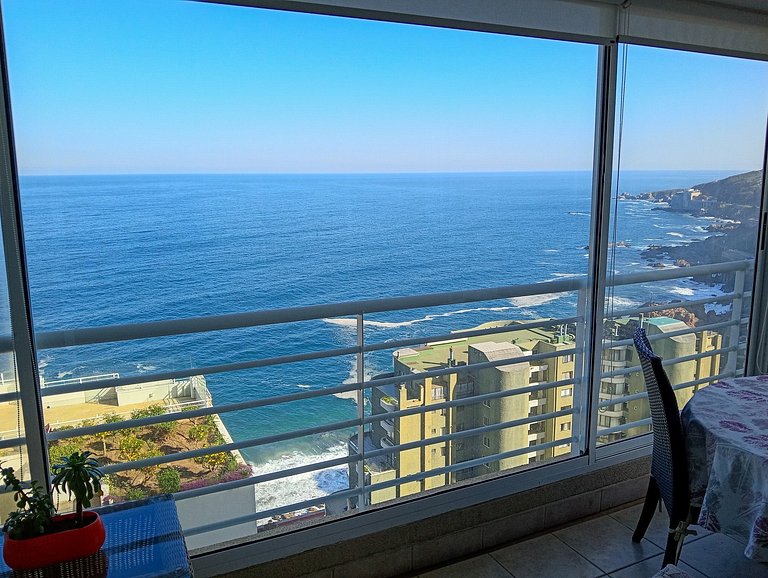 Depto con hermosa vista panorámica en Playa Cochoa