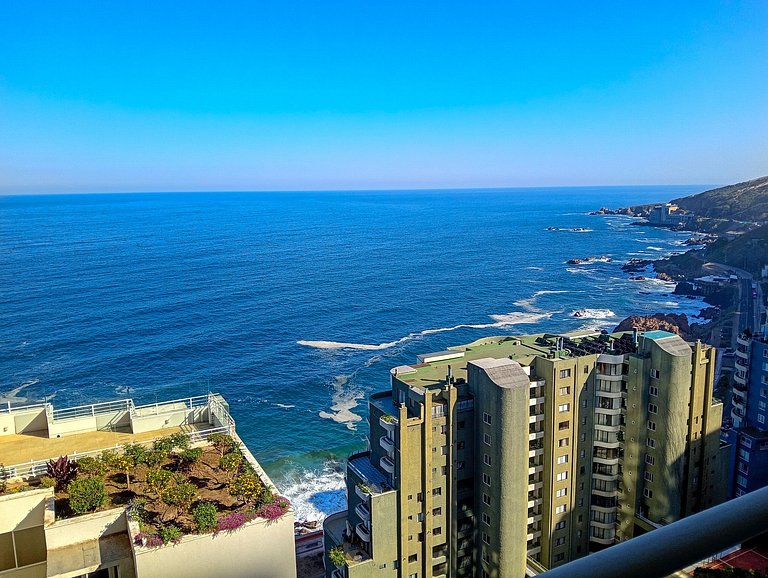 Depto con hermosa vista panorámica en Playa Cochoa